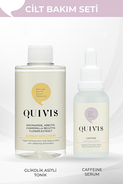 Quivis Göz Altı Halkalarını Azaltan Gözenek Sıkılaştırıcı Bakım Seti
