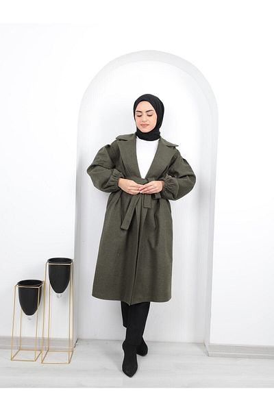 HB MODA COLLECTİON Παλτό με ζώνη