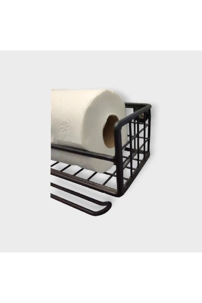 GO DEKOR Pratik Kağıt Havlu Askılı Mutfak Banyo Rafı/ölçü 30x10cm