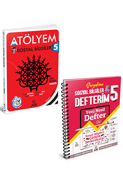 Arı Yayıncılık Arı Yayınları 5 Sınıf Sosyal Bilgiler Atölyem Akıllı Defter Seti 2 Kitap
