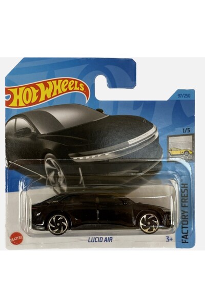 HOT WHEELS Lucid Air Black EV Hot Wheels Factory Fresh 2023 #97 - HKK76