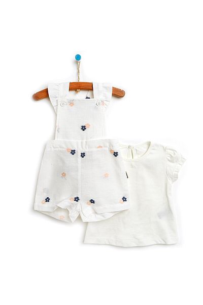 Bebbek Newborn Baby Sunshine Shorts Salopet- Tshirt Baby Girl