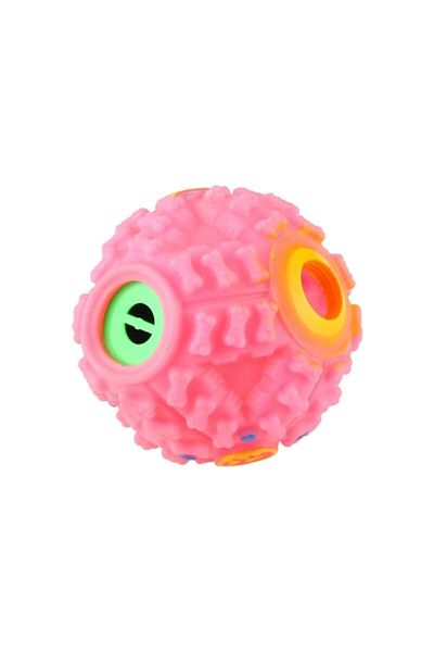 Bobo Plastic Hard Ball For Dogs Gumi Sound 12 Cm Pink