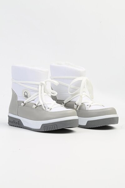 Benetton ® |   BN-50031 - 3256 Λευκό - Γυναικείες Μπότες