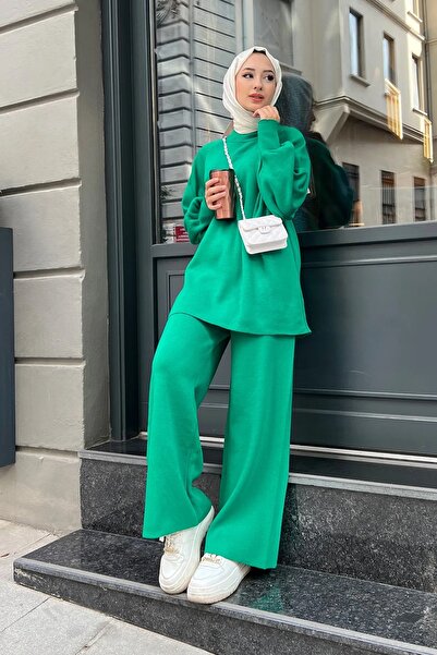 Maystore Трикотажна туніка та штани Celik Orme з рукавом-балон