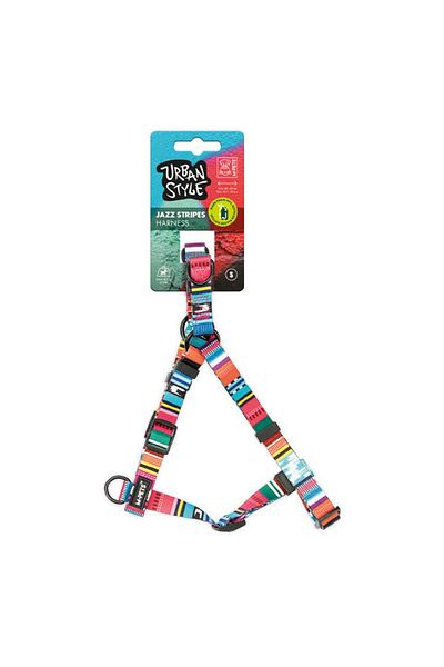 M-PETS Jazz Stripes Urban Style Chest Collar - S10836299