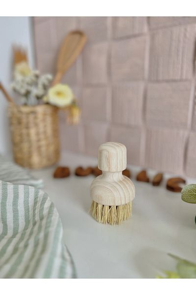 BUCOLIC Wooden Decorative Brush - Vegetable / Fruit / Dish Brush