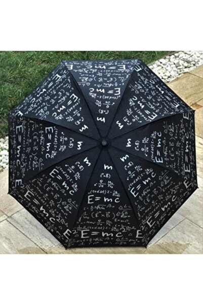 Marlux Unısex Siyah Matematik Şemsiye