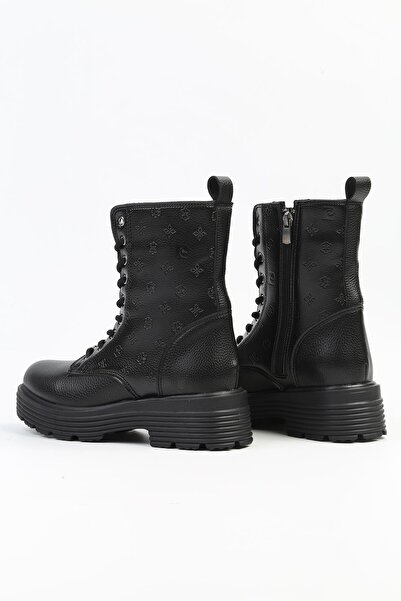 Pierre Cardin ® | PC-52403-3076 Siyah Desen - Kadın Bot