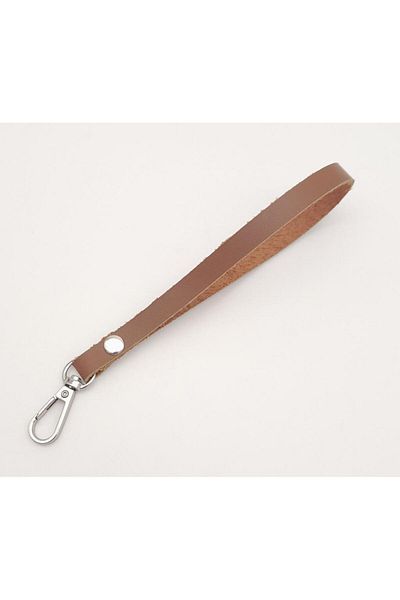 angel çanta aksesuar Real Leather Milk Coffee Color Grip with Silver Metal