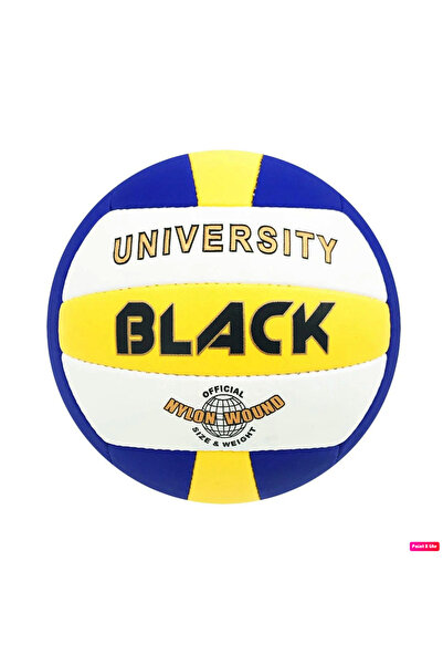 BLACK كرة الطائرة المدرسية والنادي ذات 18 لوحة من جلد البولي يوريثين المبطن ي...