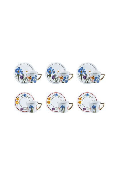 Lucky Art Olivia Bone Teacup Set of 6