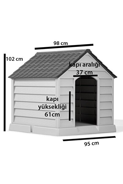 Şenyayla Plastik XXL Büyük Boy Plastik Köpek Klübesi Büyük Irk