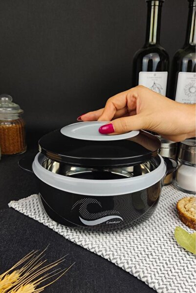 Digithome Food Thermos with Stainless Steel Chamber 1000 ml Black - Ckr3149 C320.025