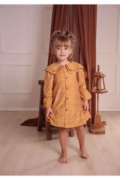 pommelly baby MELLY MELLY ANNIE MUSTARD DRESS