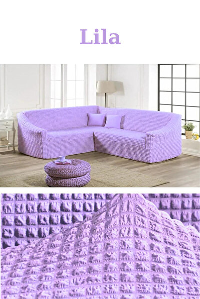 Genel Markalar Bürümcük kumaş, eteksiz L köşe koltuk örtüsü. 1 adet esnek, la...