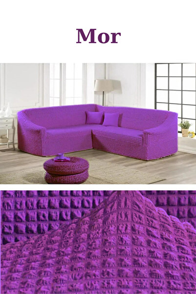FurkanTicaret Bürümcük kumaş, eteksiz L köşe koltuk örtüsü. 1 adet esnek, las...