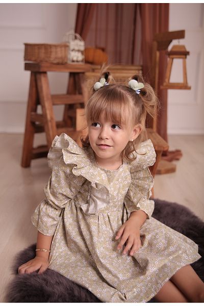 pommelly baby MELLY MELLY PETTY GREEN DRESS