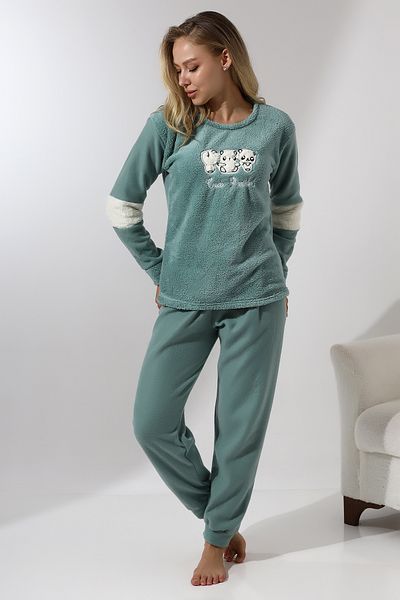 Wordex Set de pijamale pentru femei Fwn 5024 Plush Welsoft Fleece Winter Soft
