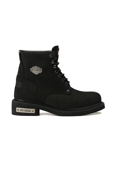 Harley Davidson Black Men's Boots 025M100109-Black-Nubuck