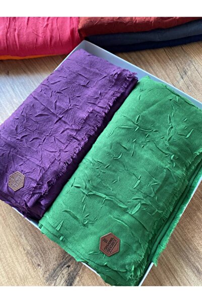 Nilbutik SHAWL SECRET 2 Lİ BAMBU KRAŞ ŞAL