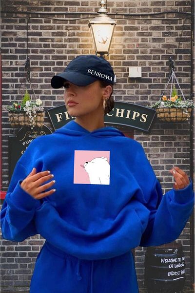 BENROMA Φούτερ με κουκούλα Unisex Tongue Out Printed Saks