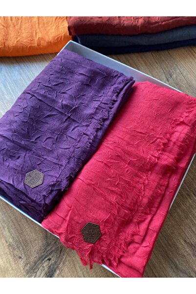 Nilbutik SHAWL SECRET 2 Lİ BAMBU KRAŞ ŞAL