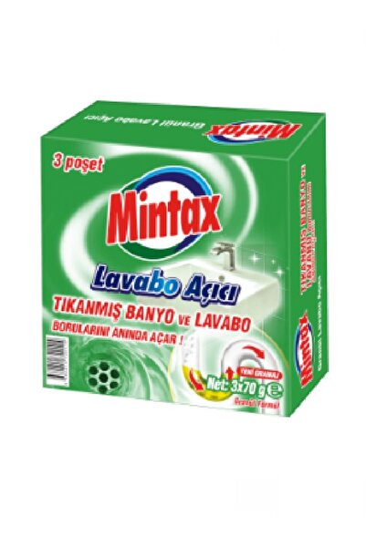 Mintax Lavabo Açıcı 3x70 Gr