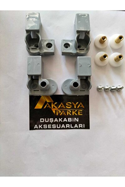aym akasya yapı market DUŞAKABİN TEKER SETİ, BELLA SERİSİ 1 SABİT 2 HAREKETLİ...