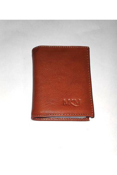 firdevsi hobi real leather vertical transparent card holder wallet