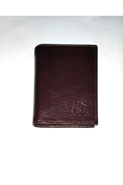 firdevsi hobi real leather vertical transparent card holder wallet