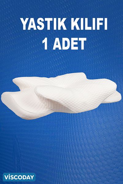 viscoday Pillowcase High Neck Supported Orthopedic Visco Pillow Case 1 Piece