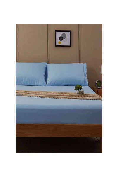 mezura tekstil ENGLISH HOME ȚESUTĂ DE BUMBAC CULOARE SOLIDĂ 1 BUC. HACĂ DE PERNĂ SET DE cearșafuri 100X200