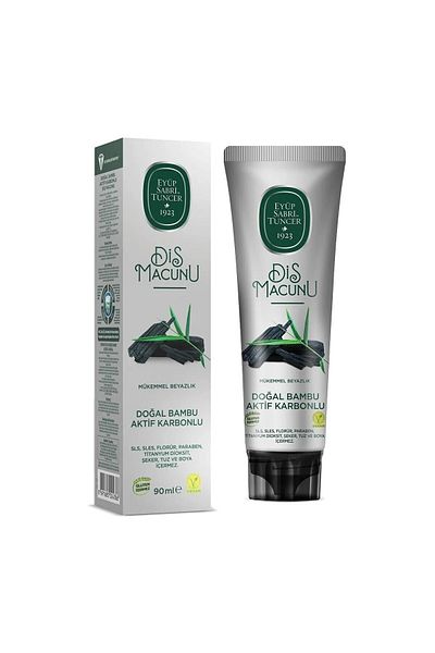 Eyüp Sabri Tuncer Natural Bamboo Activated Carbon Toothpaste 6 Pieces 90Ml