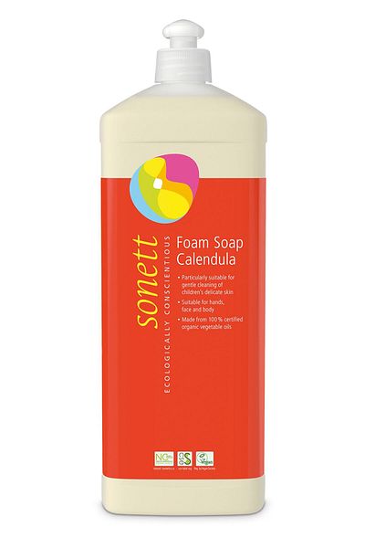 Sonett Organic Foam Soap for Kids with Goldflower Extract 1 Liter