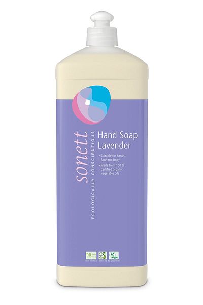 Sonett Organic Liquid Hand Face Body Soap - Lavender Extract - 1 L