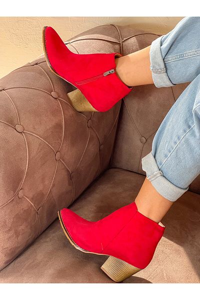 irmona ΜΙΝΙ ΜΠΟΤΑΚΙΑ DALİDA RED SUEDE DALLAS WESTERN