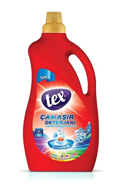 Tex Sıvı Çamaşır Deterjanı Canlı Renkler 2,5 lt