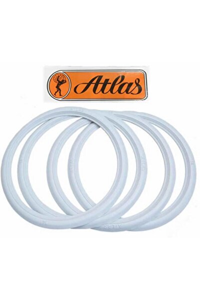 Atlas Motorsiklet Lastik Yanağı 21 Jant Ince Beyaz Renk 4 Adet