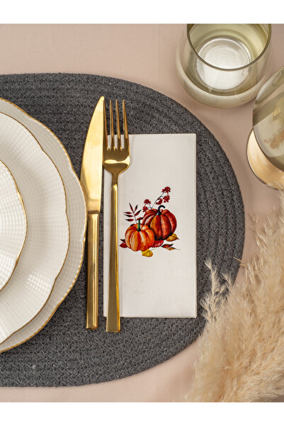 Rima Tasarım Ikili Balkabağı Sunum Peçetesi 20li