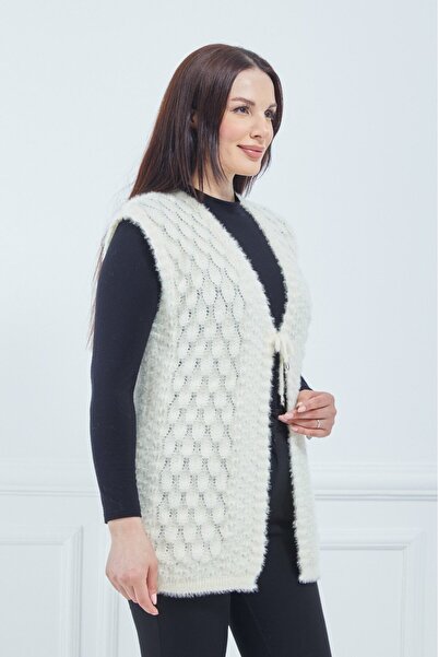 Fresh&Moda Women's Cream Soft Bridal Vest