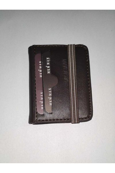 firdevsi hobi artificial leather card holder wallet with vertical rubber housing