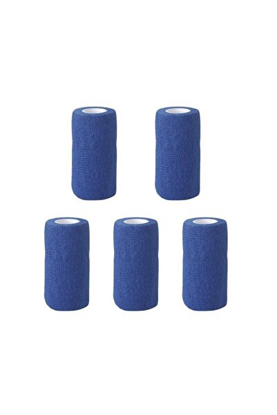 sayberk Kendinden Yapışkanlı Bandaj 10cmx4.5 Mt Mavi - 5 Adet
