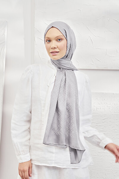 ARMANDA İtalyan Geometrik Desen Ipeksi Jakar Şal, Ithal Şal