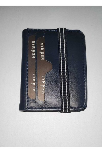 firdevsi hobi leather look vertical rubber card holder wallet