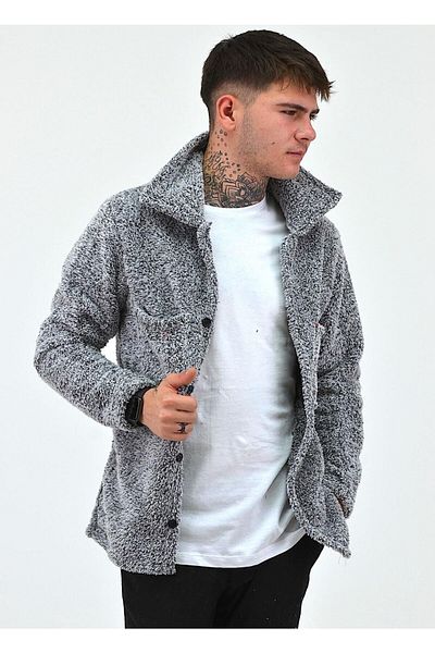 Beybun boutique Μπουφάν Unisex βελούδινο Fleece Cardigan