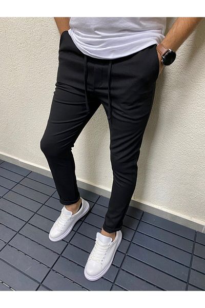 dj plus Jd11 Model Men's Black Jogger Pants