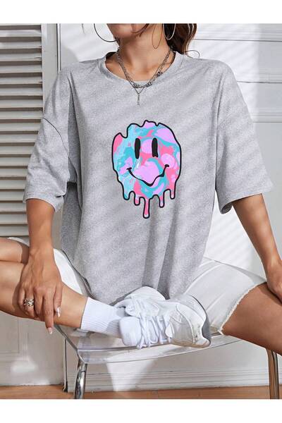 Adrift تي شيرت كبير الحجم بتصميم الرسوم المتحركة والجرافيك سلسلة الرسوم المتح...