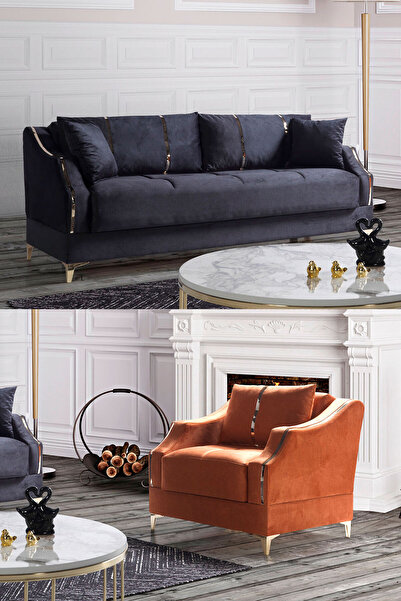 Eymense Almoda Çekyatlı Koltuk Takımı 3 1