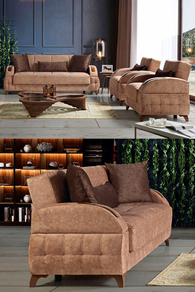 Eymense Diva Çekyatlı Koltuk Takımı 3+3+1+1